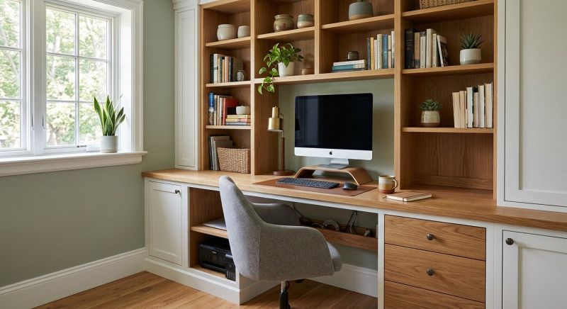 Built In Desk Installation in Annapolis, MD