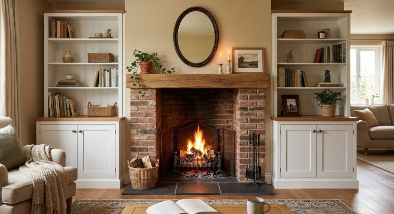 Fireplace Cabinet Installation in Greensboro, NC