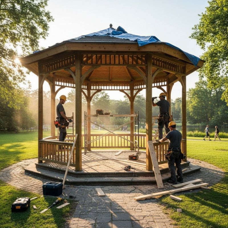 Gazebo Roof Repair in Olathe, KS