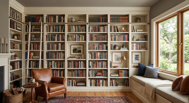 Built In Bookshelves Installation in Alexandria, VA