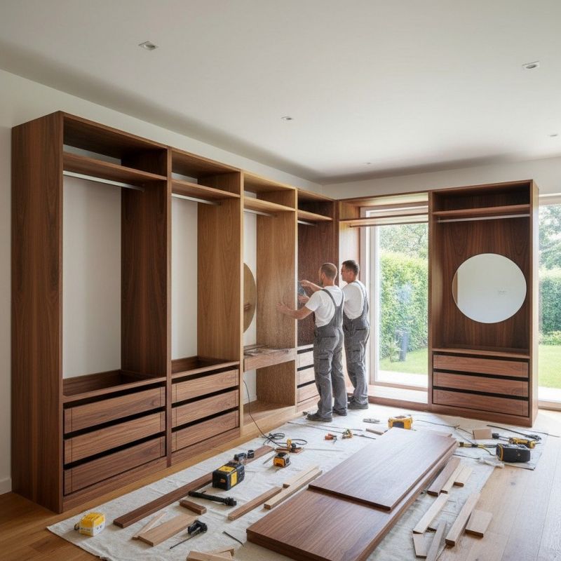 Custom Bookcase Installation in Greensboro, NC