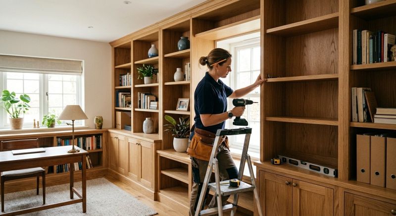 Custom Bookshelves Installation in Alexandria, VA