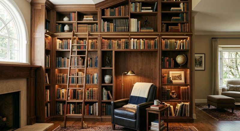 Custom Bookshelves Installation in Frederick, MD