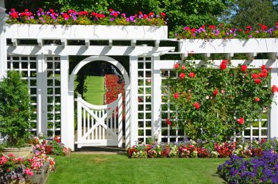 Garden Trellis Installation in Wilmington, NC