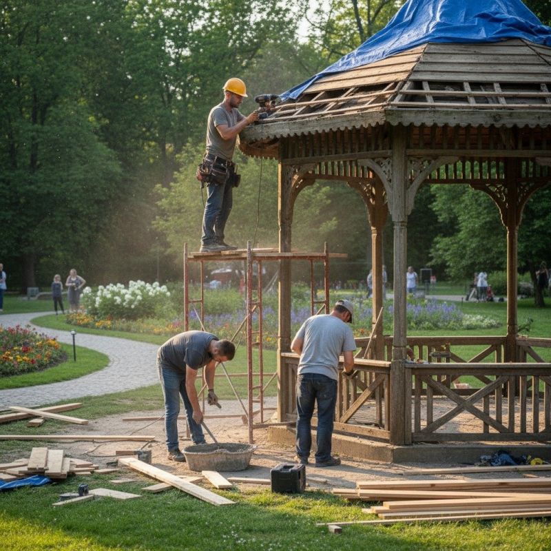 Gazebo Roof Repair in Kansas City, KS