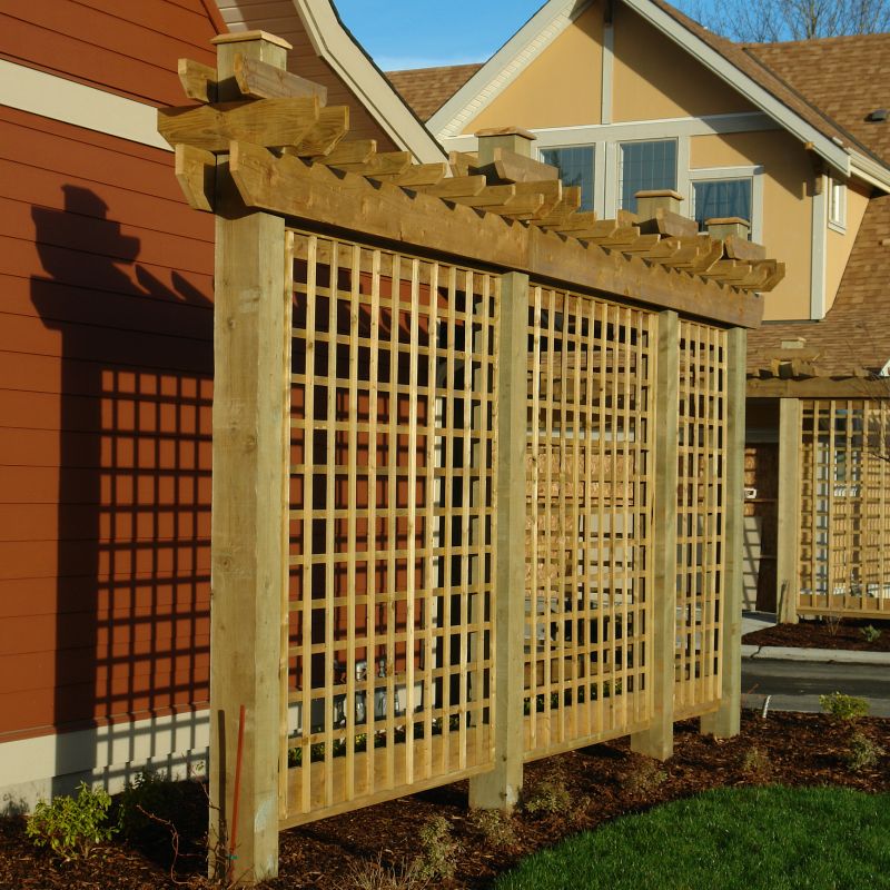 Wood Trellis Installation in Kansas City, KS